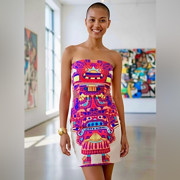 Mara Hoffman Dresses & Skirts - Mara Hoffman Vibrant Strapless Dress 0